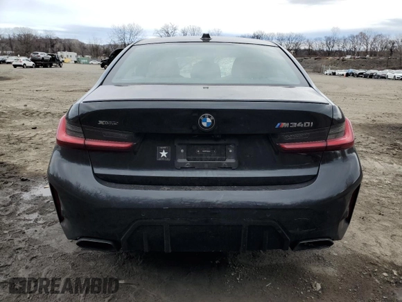 2024 BMW 3 Series M340i xDrive with VIN 3MW49FF05R8E49305, listed as a Copart auction lot 50401325 with 0 mi miles and Salvage Title. Bid and sale history available at carsss.com. Image 6.
