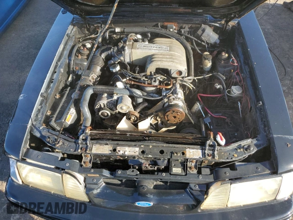 1993 Ford Mustang with VIN 1FACP40E5PF134317, listed as a Copart auction lot 77322724 with 96,493 mi miles and Non repairable. Bid and sale history available at DreamBid. Image 11.
