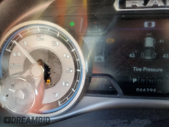 2020 Ram 1500 Limited z VIN 1C6RREHT1LN129498, wystawiony jako Copart lot #57706815 z przebiegiem 66 394 mil mil oraz Szkoda całkowita • Salvage title. Historia ofert i sprzedaży dostępna na DreamBid. Obrazek 9.