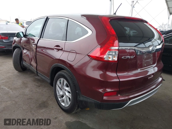 2015 Honda CR-V EX with VIN 2HKRM3H5XFH532199, listed as a IAAI auction lot 42158339 with 41,870 mi miles and . Bid and sale history available at carsss.com. Image 3.