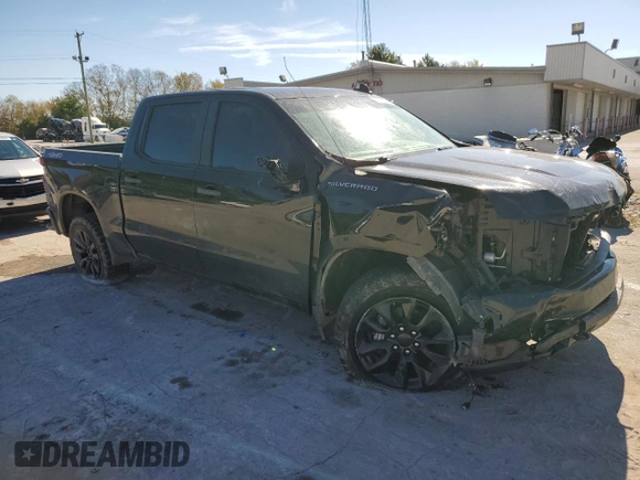 2019 Chevrolet Silverado 1500 Custom with VIN 1GCUYBEFXKZ272377, listed as a Copart auction lot 77071514 with 109,856 mi miles and Salvage Title. Bid and sale history available at DreamBid. Image 4.