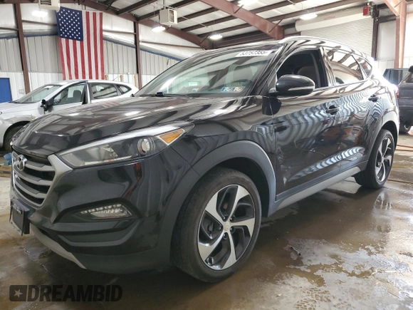 2018 Hyundai Tucson Sport z VIN KM8J3CAL6JU817677, wystawiony jako Copart lot #53757355 z przebiegiem 91 366 mil mil oraz Szkoda całkowita • Salvage title. Historia ofert i sprzedaży dostępna na DreamBid. Obrazek 1.