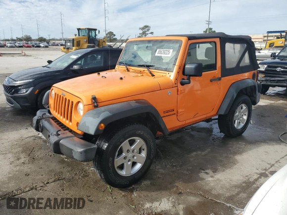2013 Jeep Wrangler Sport with VIN 1C4AJWAG7DL550851, listed as a Copart auction lot 88639225 with Not Provided miles and Salvage Title. Bid and sale history available at carsss.com. Image 1.