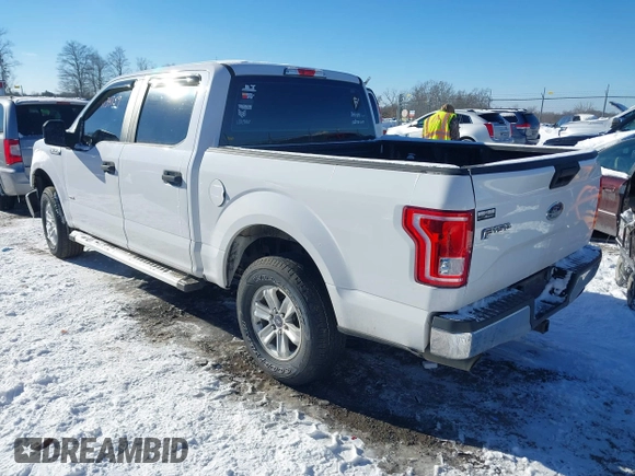2016 Ford F-150 XL with VIN 1FTEW1CG9GKE76975, listed as a IAAI auction lot 41341159 with 126,256 mi miles and . Bid and sale history available at carsss.com. Image 3.
