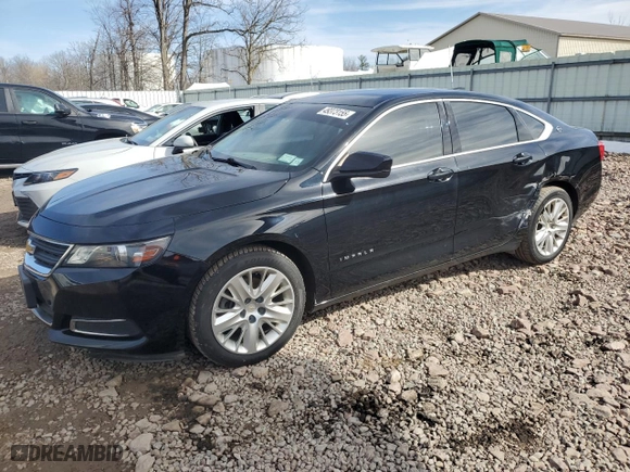 2016 Chevrolet Impala LS with VIN 2G11Z5SAXG9188421, listed as a Copart auction lot 49373155 with 117,765 mi miles and Salvage Title. Bid and sale history available at carsss.com. Image 1.