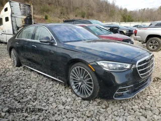 2022 Mercedes-Benz S-Class S 500 with VIN W1K6G6DB1NA142983, listed as a Copart auction lot 46433605 with 0 mi miles and Salvage Title. Bid and sale history available at carsss.com. Image 4.