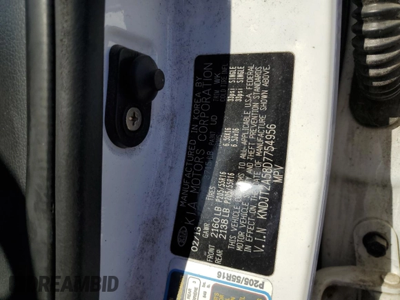 2013 Kia Soul with VIN KNDJT2A58D7754956, listed as a Copart auction lot 54717145 with 105,176 mi miles and Clean Title. Bid and sale history available at carsss.com. Image 13.
