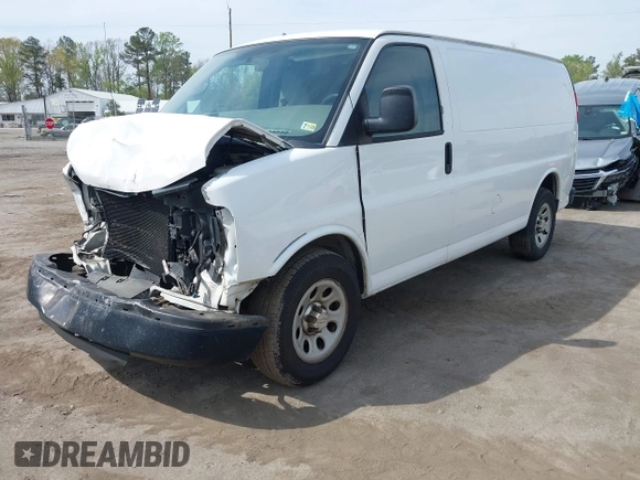 2013 Chevrolet Express Cargo Van with VIN 1GCSGAFX8D1118666, listed as a IAAI auction lot 42017323 with 341,443 mi miles. Bid and sale history available at carsss.com. Image 16.