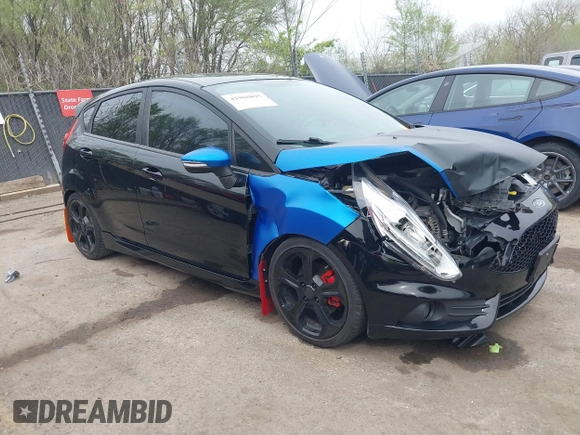 2016 Ford Fiesta ST with VIN 3FADP4GX0GM126881, listed as a IAAI auction lot 41968895 with 93,847 mi miles. Bid and sale history available at carsss.com. Image 1.