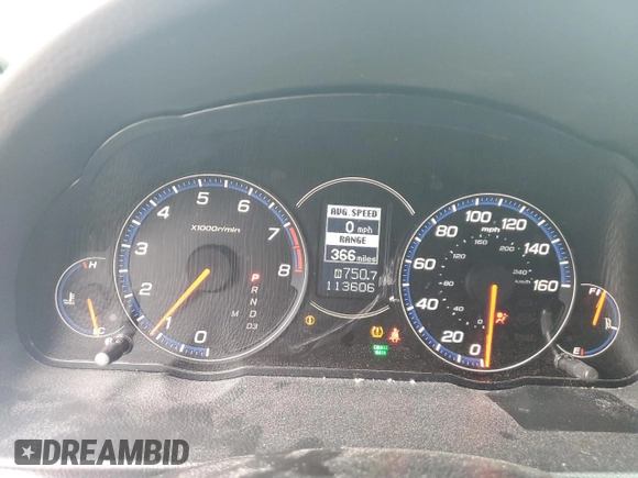 2008 Acura TSX Nav with VIN JH4CL96938C013039, listed as a Copart auction lot 47817355 with 113,606 mi miles and Salvage Title. Bid and sale history available at carsss.com. Image 9.