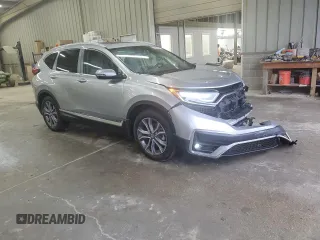 2021 Honda CR-V Touring with VIN 2HKRW1H93MH415496, listed as a Copart auction lot 84405844 with 18,003 mi miles and Salvage Title. Bid and sale history available at carsss.com. Image 4.