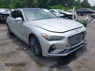 2019 Genesis G70 Advanced z VIN KMTG34LA4KU027233, wystawiony jako IAAI lot #42343241 z przebiegiem 44 703 mil mil oraz . Historia ofert i sprzedaży dostępna na DreamBid. Obrazek 1.