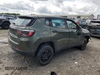 2021 Jeep Compass Sport with VIN 3C4NJDAB7MT598591, listed as a Copart auction lot 56057145 with 77,215 mi miles and Salvage title. Bid and sale history available at DreamBid. Image 3.