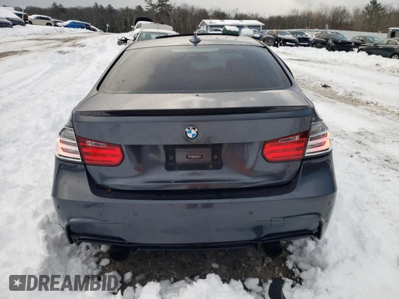 2015 BMW 3 Series 335i xDrive with VIN WBA3B9C51FJ466314, listed as a Copart auction lot 83067354 with 123,643 mi miles and Salvage title. Bid and sale history available at DreamBid. Image 6.