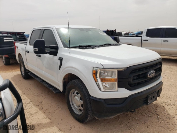 2022 Ford F-150 XL with VIN 1FTFW1E55NKE15071, listed as a Copart auction lot 50351135 with 122,472 mi miles and Clean Title. Bid and sale history available at carsss.com. Image 4.