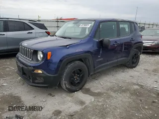 2016 Jeep Renegade Sport with VIN ZACCJAAT2GPD70878, listed as a Copart auction lot 50790825 with 67,209 mi miles and Salvage Title. Bid and sale history available at carsss.com. Image 1.