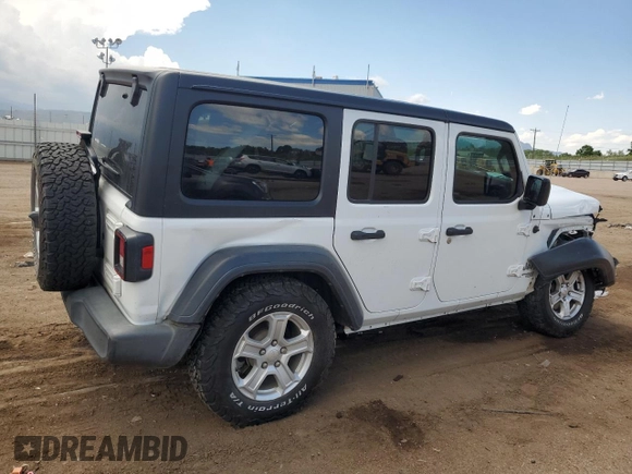 2018 Jeep Wrangler Unlimited Sport S z VIN 1C4HJXDG5JW136672, wystawiony jako Copart lot #60204425 z przebiegiem 151 411 mil mil oraz Szkoda całkowita • Salvage title. Historia ofert i sprzedaży dostępna na DreamBid. Obrazek 3.