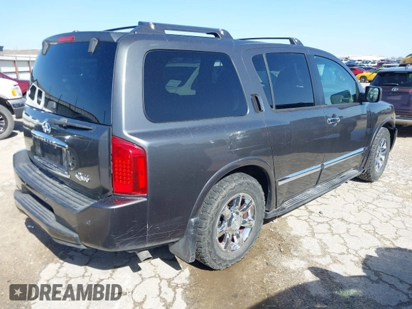 2007 Infiniti QX56 with VIN 5N3AA08A77N805170, listed as a IAAI auction lot 41713889 with 249,691 mi miles. Bid and sale history available at carsss.com. Image 4.
