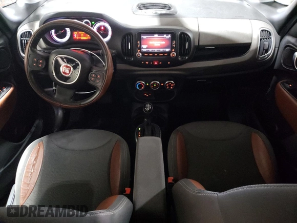 2014 FIAT 500L Trekking with VIN ZFBCFADH1EZ010513, listed as a Copart auction lot 60489095 with 129,990 mi miles and Salvage title. Bid and sale history available at DreamBid. Image 8.