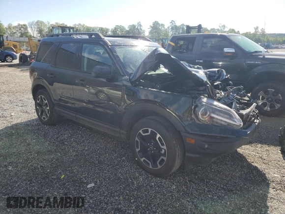 2024 Ford Bronco Sport Outer Banks with VIN 3FMCR9C62RRE92711, listed as a Copart auction lot 55787445 with Not provided miles and Salvage title. Bid and sale history available at DreamBid. Image 4.