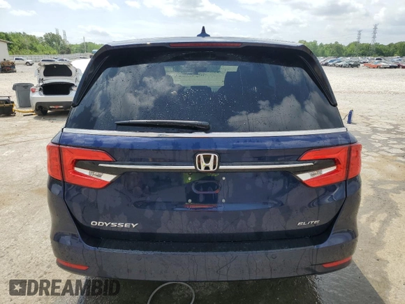 2022 Honda Odyssey Elite z VIN 5FNRL6H94NB051949, wystawiony jako Copart lot #53684245 z przebiegiem Nie podano mil oraz Szkoda całkowita • Salvage title. Historia ofert i sprzedaży dostępna na DreamBid. Obrazek 6.