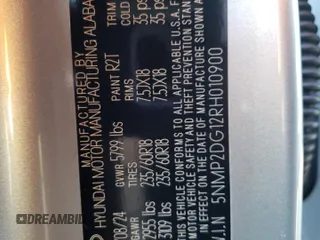 2024 Hyundai Santa Fe Hybrid SEL with VIN 5NMP2DG12RH010900, listed as a Copart auction lot 73362884 with 166 mi miles and Salvage Title. Bid and sale history available at carsss.com. Image 13.