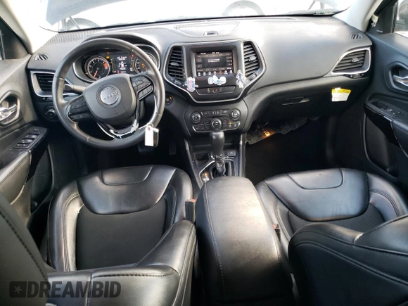 2020 Jeep Cherokee Altitude with VIN 1C4PJLLB2LD593027, listed as a Copart auction lot 86656274 with 76,376 mi miles and Salvage Title. Bid and sale history available at carsss.com. Image 8.