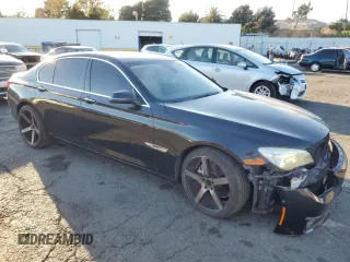 2013 BMW 7 Series 740i with VIN WBAYA6C53DC995031, listed as a Copart auction lot 76371534 with 146,337 mi miles and Salvage Title. Bid and sale history available at carsss.com. Image 4.