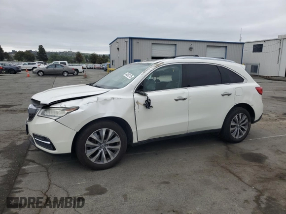 2015 Acura MDX Technology with VIN 5FRYD4H41FB019283, listed as a Copart auction lot 54602125 with 139,322 mi miles and Salvage title. Bid and sale history available at DreamBid. Image 1.