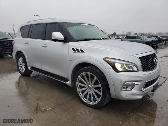 2017 Infiniti QX80 with VIN JN8AZ2NE8H9151366, listed as a Copart auction lot 42550095 with 199,887 mi miles and Clean Title. Bid and sale history available at carsss.com. Image 4.