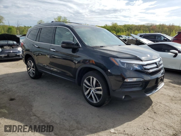2017 Honda Pilot Elite with VIN 5FNYF6H09HB104654, listed as a Copart auction lot 55320795 with 187,306 mi miles and Clean Title. Bid and sale history available at DreamBid. Image 4.