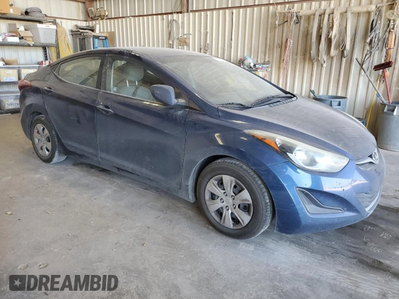 2016 Hyundai Elantra SE with VIN 5NPDH4AE9GH752076, listed as a Copart auction lot 86973604 with 115,268 mi miles and Clean Title. Bid and sale history available at DreamBid. Image 4.