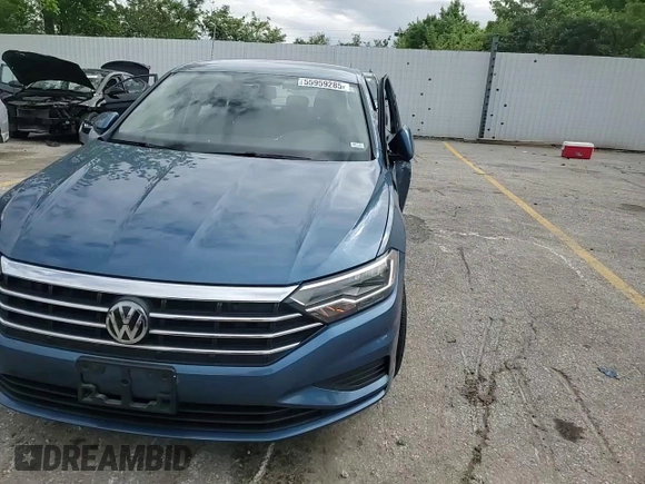 2020 Volkswagen Jetta S with VIN 3VWCB7BU4LM017849, listed as a Copart auction lot 55959285 with 57,125 mi miles and Salvage title. Bid and sale history available at DreamBid. Image 13.