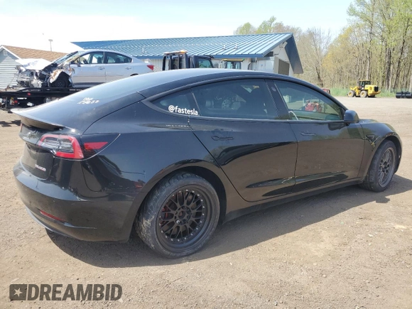 2018 Tesla Model 3 Long Range Battery with VIN 5YJ3E1EB9JF068279, listed as a Copart auction lot 54244155 with 126,279 mi miles and Clean Title. Bid and sale history available at DreamBid. Image 3.