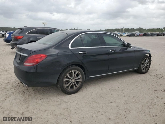 2015 Mercedes-Benz C-Class C 300 with VIN 55SWF4JB2FU046857, listed as a Copart auction lot 50209215 with 112,725 mi miles and Salvage Title. Bid and sale history available at carsss.com. Image 3.