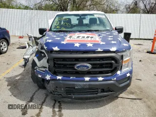 2021 Ford F-150 XL with VIN 1FTMF1C56MKD81988, listed as a Copart auction lot 51101275 with 94,531 mi miles and Salvage title. Bid and sale history available at DreamBid. Image 5.