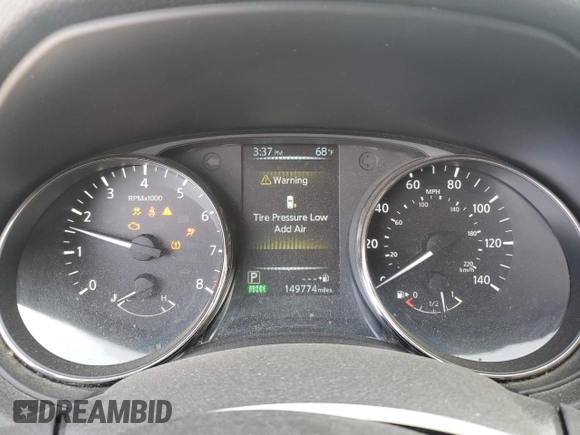 2017 Nissan Rogue S with VIN KNMAT2MVXHP531741, listed as a Copart auction lot 55952645 with 149,774 mi miles and Salvage title. Bid and sale history available at DreamBid. Image 9.