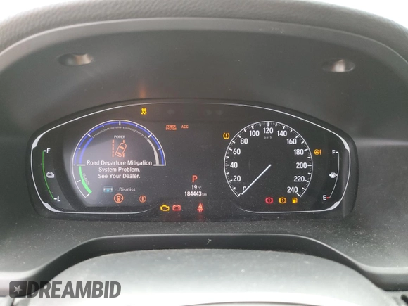 2019 Honda Insight Touring with VIN 19XZE4F76KE400076, listed as a Copart auction lot 55021115 with 184,443 mi miles and Clean Title. Bid and sale history available at carsss.com. Image 9.