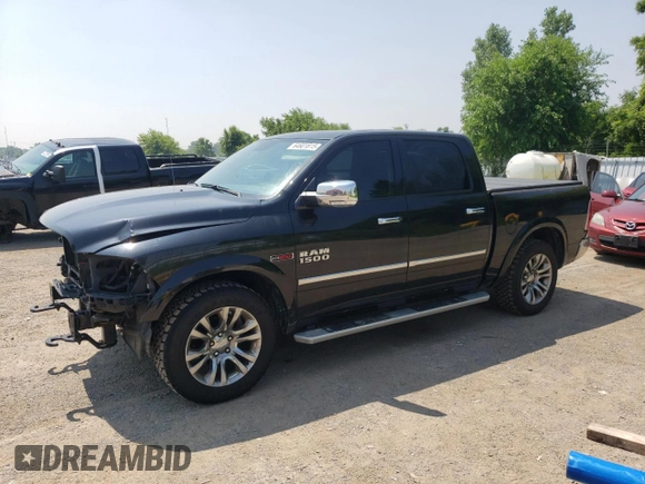 2015 Ram 1500 Laramie Longhorn with VIN 1C6RR7PM7FS712587, listed as a Copart auction lot 64601815 with 188,245 mi miles and Salvage title. Bid and sale history available at DreamBid. Image 1.