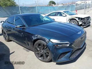 2022 Genesis G70 3.3T z VIN KMTG54TE2NU082023, wystawiony jako IAAI lot #42271871 z przebiegiem 17 833 mil mil oraz . Historia ofert i sprzedaży dostępna na DreamBid. Obrazek 1.