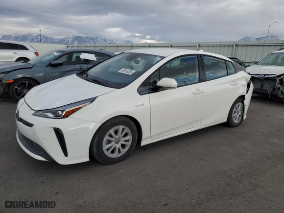 2019 Toyota Prius L Eco with VIN JTDKARFU6K3074769, listed as a Copart auction lot 89155335 with 64,507 mi miles and Salvage Title. Bid and sale history available at carsss.com. Image 1.