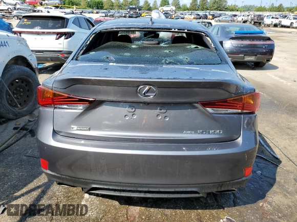 2020 Lexus IS with VIN JTHG81F26L5042300, listed as a Copart auction lot 65188344 with 46,794 mi miles and Salvage Title. Bid and sale history available at carsss.com. Image 6.