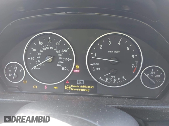 2015 BMW 3 Series 328i xDrive with VIN WBA3B5G5XFNS20065, listed as a IAAI auction lot 41590092 with 119,242 mi miles. Bid and sale history available at carsss.com. Image 7.