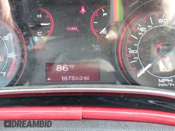 2013 Dodge Dart SXT with VIN 1C3CDFBH6DD713009, listed as a IAAI auction lot 41890209 with 167,563 mi miles. Bid and sale history available at carsss.com. Image 7.