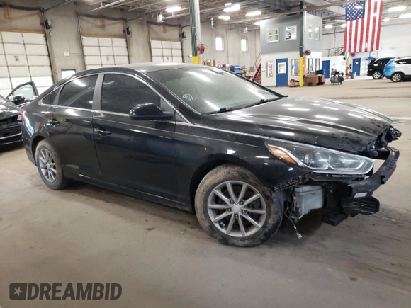 2019 Hyundai Sonata SE with VIN 5NPE24AF9KH762503, listed as a Copart auction lot 53690485 with 76,278 mi miles and Salvage Title. Bid and sale history available at carsss.com. Image 4.
