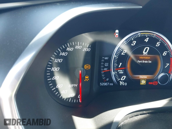 2016 Chevrolet Corvette 1LT with VIN 1G1YA2D79G5122185, listed as a IAAI auction lot 41948434 with 52,967 mi miles and . Bid and sale history available at DreamBid. Image 7.
