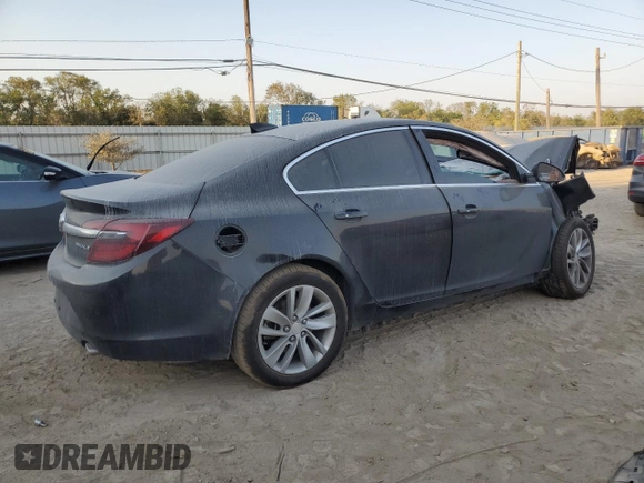 2017 Buick Regal Premium II with VIN 2G4GR5GX1H9136414, listed as a Copart auction lot 76053104 with 125,291 mi miles and Salvage Title. Bid and sale history available at carsss.com. Image 3.