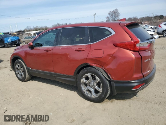 2018 Honda CR-V EX with VIN 2HKRW2H56JH640591, listed as a Copart auction lot 48599405 with 78,561 mi miles and Salvage Title. Bid and sale history available at DreamBid. Image 2.