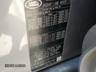 2023 Land Rover Defender S with VIN SALEJ7EX9P2225543, listed as a Copart auction lot 58923035 with 30,908 mi miles and Clean title. Bid and sale history available at DreamBid. Image 13.