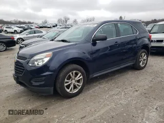 2017 Chevrolet Equinox LS with VIN 2GNFLEEK5H6262728, listed as a Copart auction lot 51841805 with 54,176 mi miles and Salvage Title. Bid and sale history available at carsss.com. Image 1.